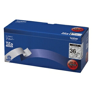 ブラザー工業 [TZE-161V] TZeテープ ピータッチ専用テープ(透明テープ/黒字)36mm 5個入り｜TT-Mall