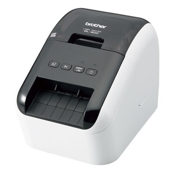 ブラザー工業 [QL-800] 付け紙印刷人 QL-800(感熱/USB2.0/62粍幅/300dpi/オート切り手)