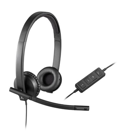 ロジクール [H570E] ロジクール USB 上端仕掛ける ステレオ H570e 黒いこと