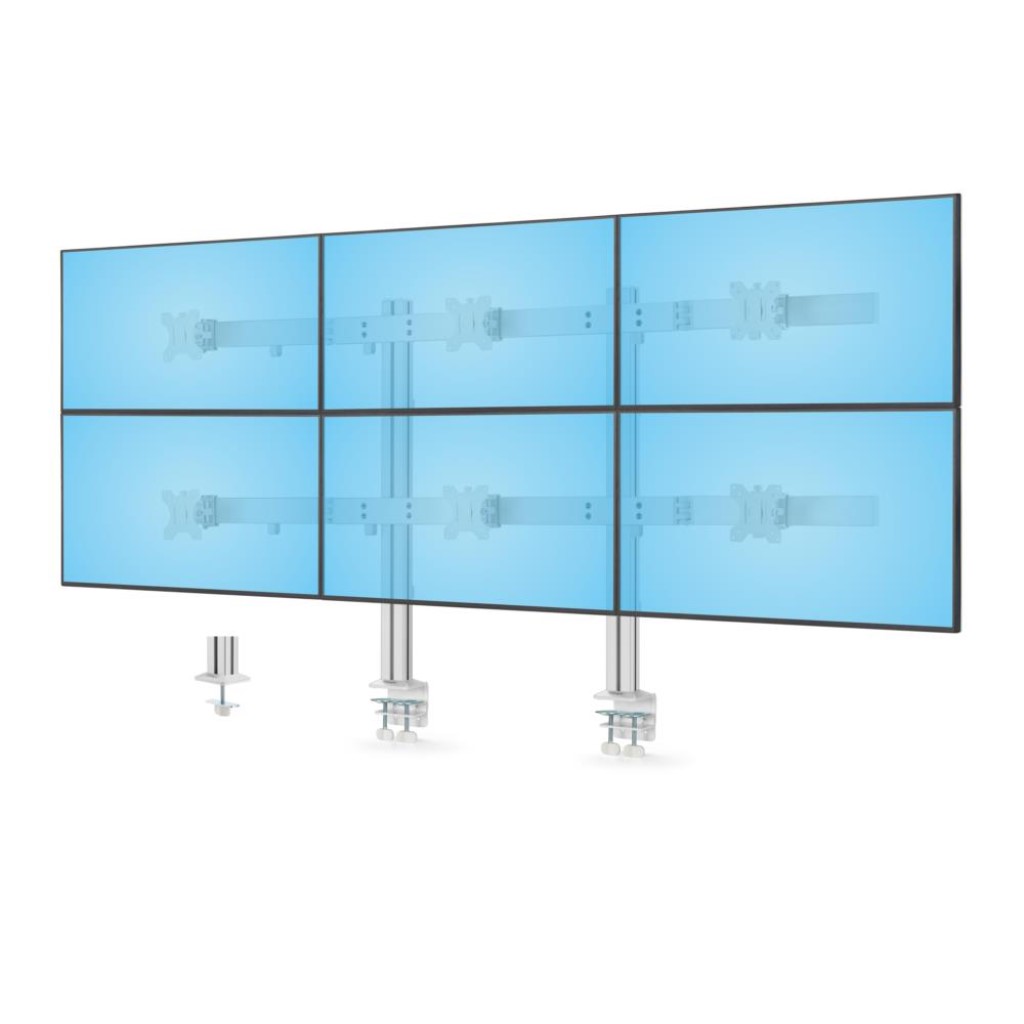 StarTech.com [6-MONITOR-ARM-A] モニターアーム/Cクランプ グロメット固定式/6画面/最大32インチ/耐荷重各8kg/VESA対応/クロスバー/高さ角度調整/PC パソコン ディスプレイアーム｜TT-Mall 41,197円