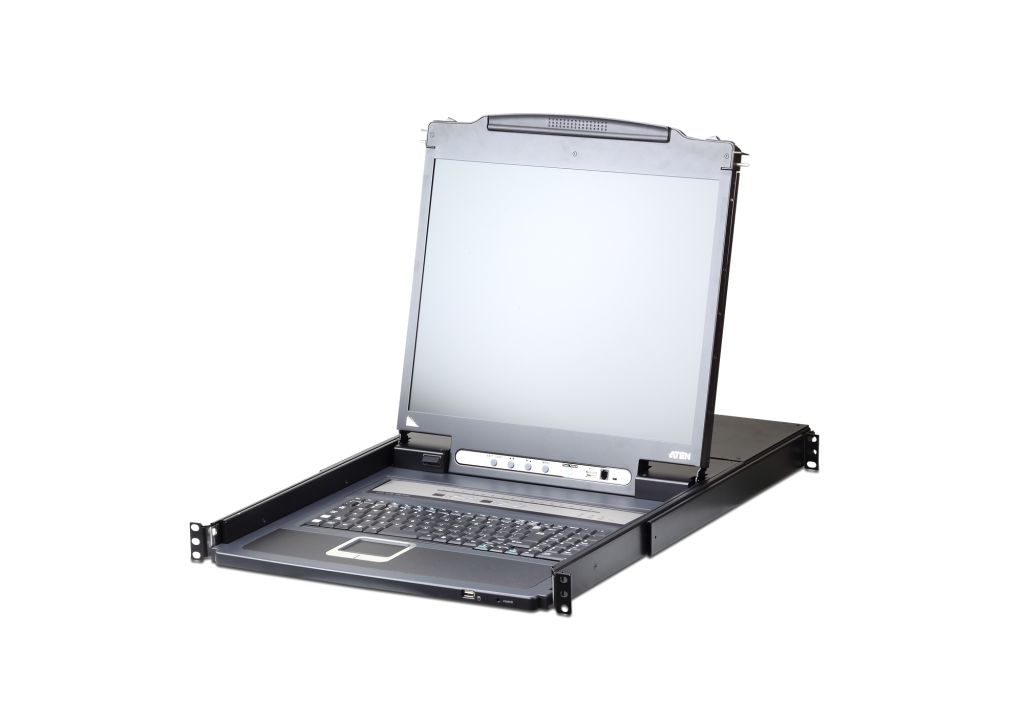 ATEN [CL5716IMJJL/ATEN] 17インチ 16ポート PS/2-USB VGA LCD IP-KVMドロワー ロングレール｜TT-Mall
