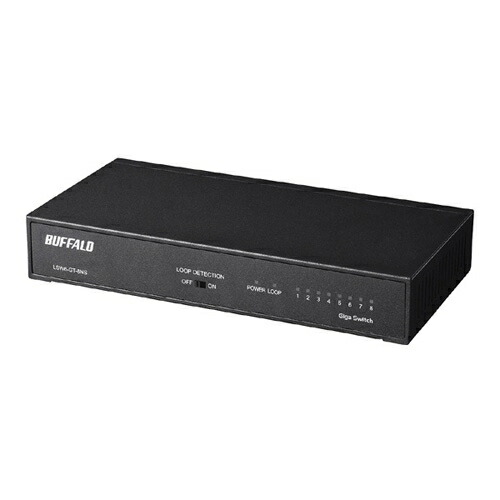 緩衝装置置き目 [LSW6-GT-8NS/BK] Giga 8界面 スイッチングこしき ワット数内蔵 金属元素筐体 磁石付 黒いこと スイッチングハブ-有線LAN-ネットワーク機器