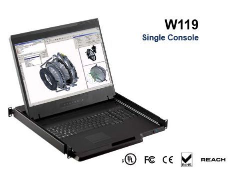オースティン電気ヒューズ [W119-IP802HE] 1U 19in広広とした USBこしき付8界面IP-KVMドロアー