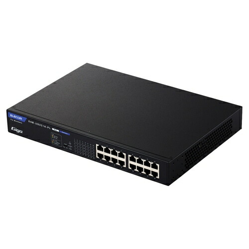 エレコム [EHB-UG2C16-PL] 法人用ノン・インテリジェントスイッチングハブ/Gigabit相応う/PoE/16界面/ワット数内蔵真似形/小型筐体/気違い受け答え/3年引きうける パソコン・周辺機器-ネットワーク機器-スイッチングハブ