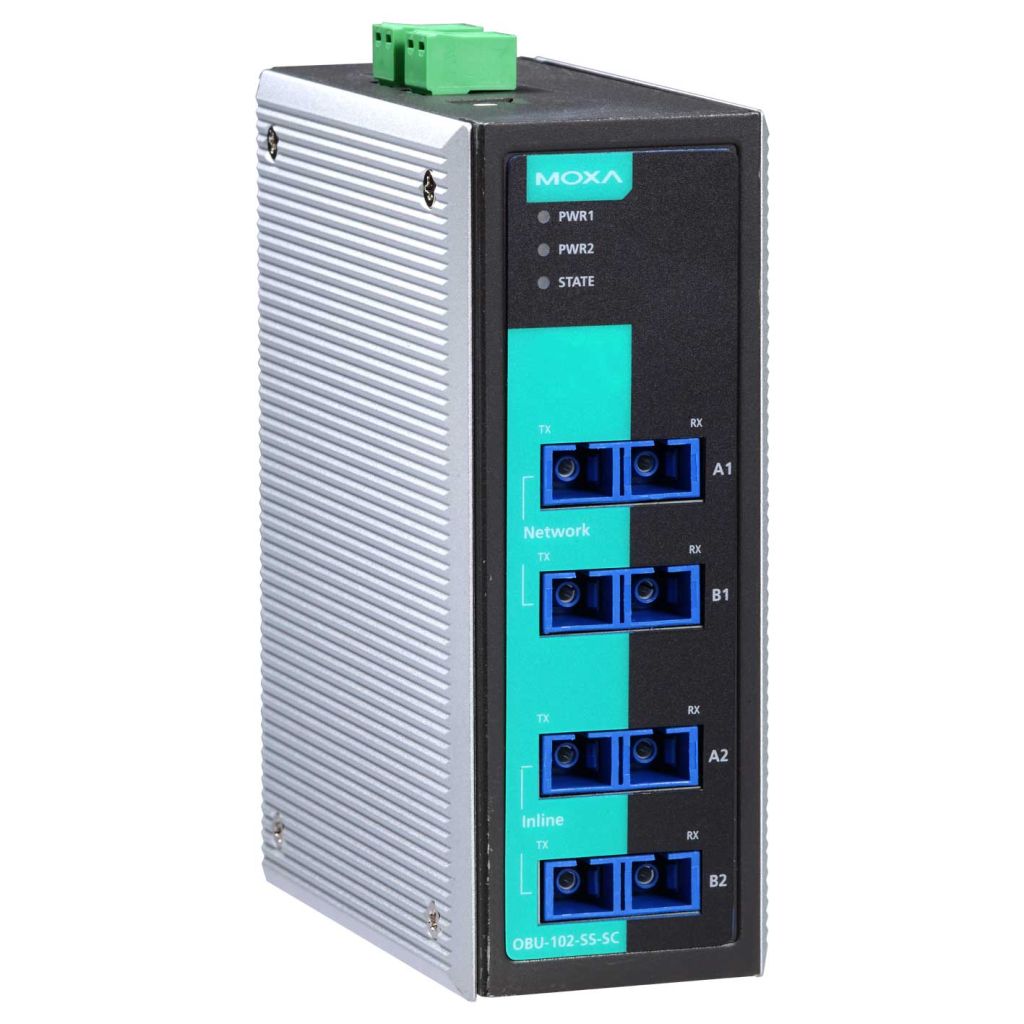 MOXA [OBU-102-SS-SC] 2掘り割り光衣料繊維・環状道路社会的単位、シングルSC
