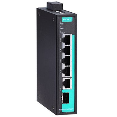 MOXA [EDS-G205-1GTXSFP] 5Gポートフルギガビットアンマネージドイーサネットスイッチ｜TT-Mall