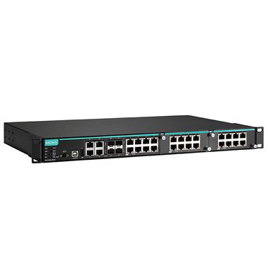 MOXA [IKS-6728A-8POE-4GTXSFP-HV-HV-T] 24+4G界面 ギガビット モジュラマネージドイーサネットスイッチ