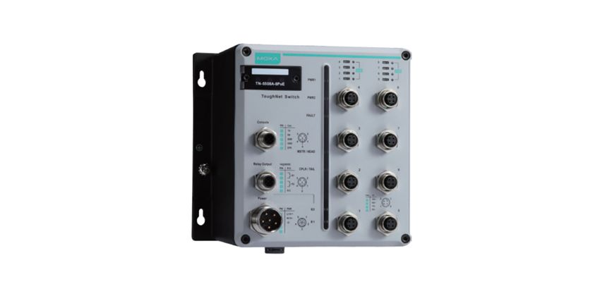 MOXA [TN-5508A-8POE-WV-T] EN 50155公許 24ポートマネージドイーサネットスイッチ