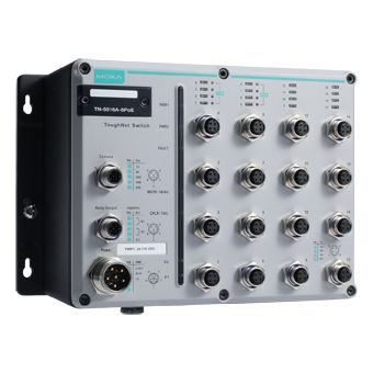 MOXA [TN-5516A-8POE-WV-T] EN50155公許 16ポートイーサネット/8PoE取り替えっこ Tひな形 Tひな形