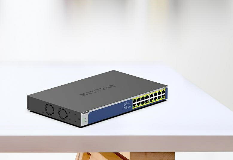 ネットギア [GS516PP-100AJS] PoE+対応(260W)ギガビット16ポート アンマネージスイッチ｜TT-Mall