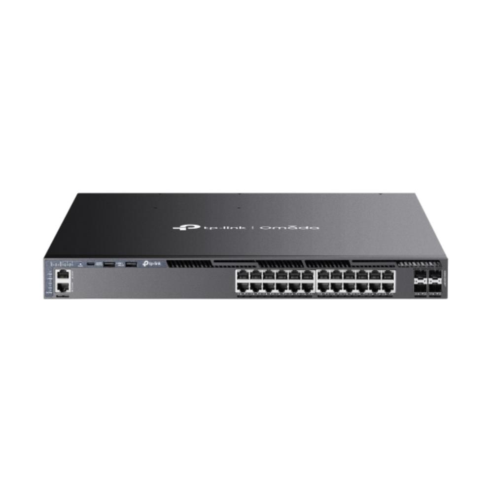 TP-Link [SG6428XHP(UN)] Omada ギガビットPoE+界面x24/10G拡張スロットx4スタッカブルL3マネージスイッチ
