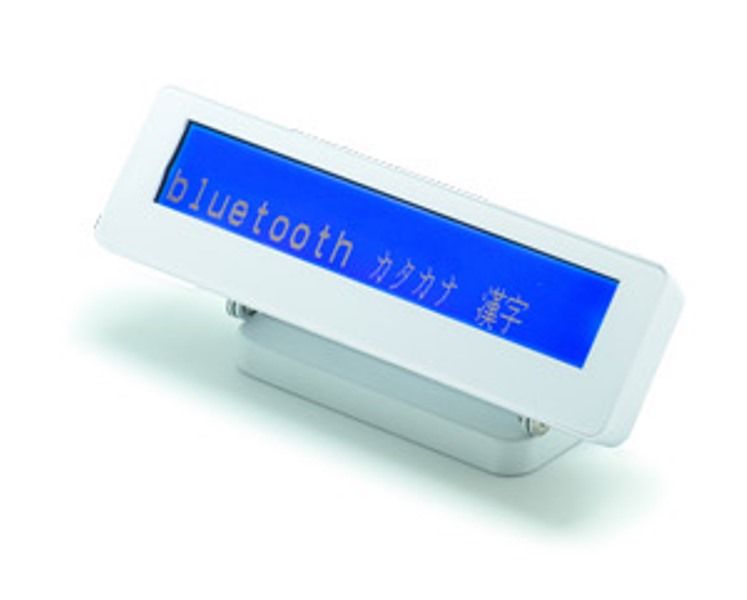 ウェルコムデザイン [LM760-IW] 小型 カスタマディスプレイ(320x32/40文字記号(20桁x2行)/Bluetooth3.0/4.0+EDR/STNダイアログボックス/白いこと)