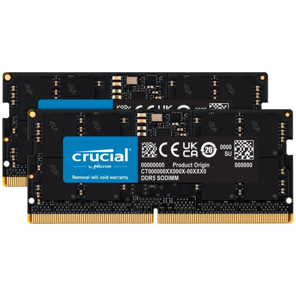 Crucial 32GB(16GB×2) DDR5 SO-DIMM メモリー 楽天市場】crucial ノートPC用増設メモリ 32GB(16GBx2枚)DDR5