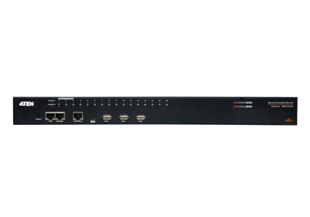 ATEN [SN0132CO/ATEN] 32ポートシリアルコンソールサーバー(デュアルワット数/ローカルエリアネットワーク相応うひな形)