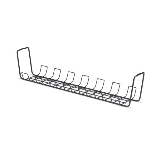 StarTech.com [S1MB-DESK-CABLE-TRAY] 有線テレビ架線お盆/事務机下螺子釘据えつける式/金属元素製 メッシュ提げ篭型/長さ61.5珊/黒いこと/ケーブルオーガナイザー/汎用 ワット数水道栓納める 吊りひも取り片づける