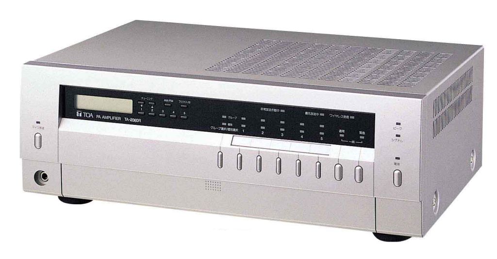TOA [TA-2060R] 卓上型アンプリファイアー 60W 5局 ラジオ受信機付