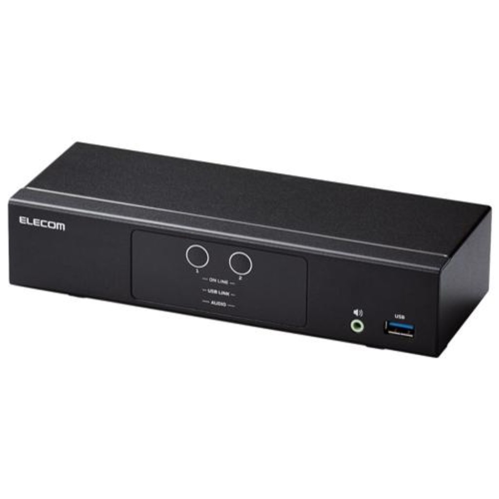 エレコム [KVM-NHUS2] マイコンうつり変わり器(KVM)/HDMI/2界面