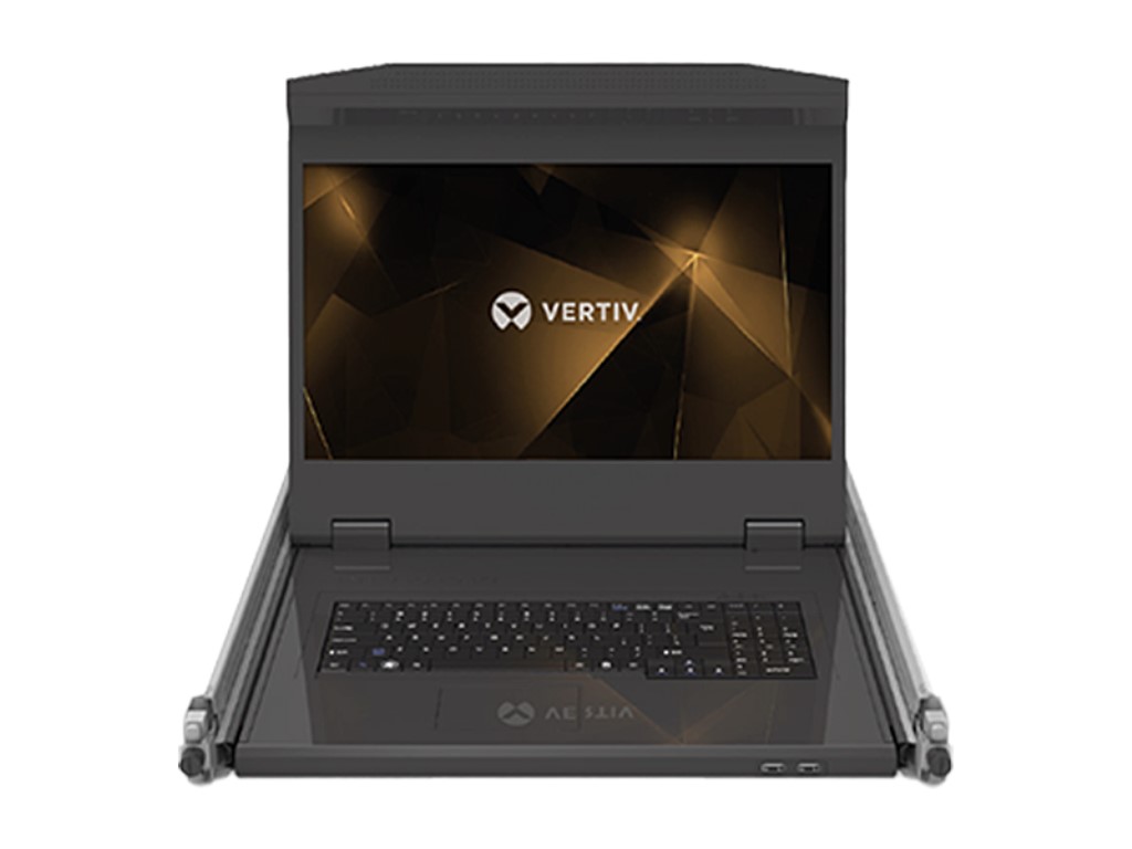 Vertiv [CLRA19KMM8D] Vertiv Avocent ラックマウントコンソール \u0026 IP-KVM取り替えっこ 18.5in 盛りだくさん固定ディスク相応う LCD管する