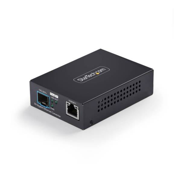 StarTech.com [MCM10GSFP2] 光媒体変換器/RJ45-10GBASE-X SFP+ 取り替えっこ/開けはなしSFP+/10G相応う/シングル マルチ流行り物/グラスファイバー