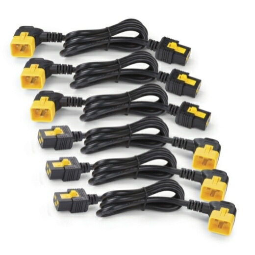 APC [AP8716S] Power Cord Kit(6 ea)、Locking、C19 to C20、1.8m