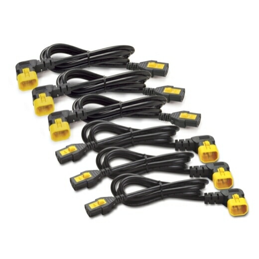APC [AP8702R-WW] Power Cord Kit(6 ea)、Locking、C13 to C14(90 Degree)、0.6m