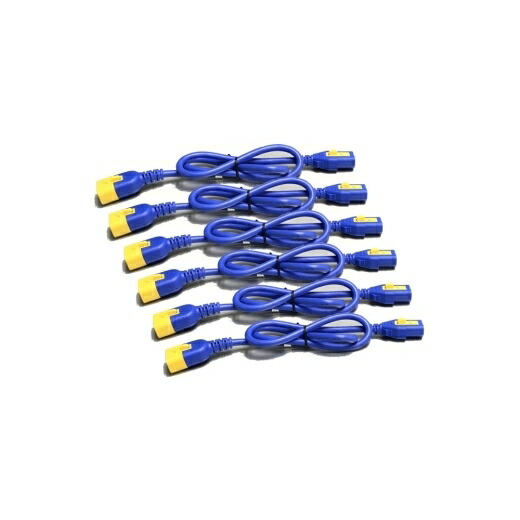 APC [AP8702S-WWX590] Power Cord Kit(6 ea)、Locking、C13 to C14、0.6m、Blue