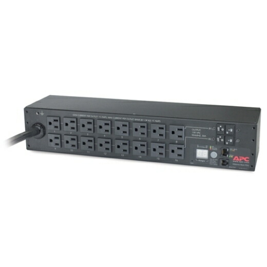 APC [AP7802BJ] Rack PDU、Metered、2U、30A、100V、(16)5-15