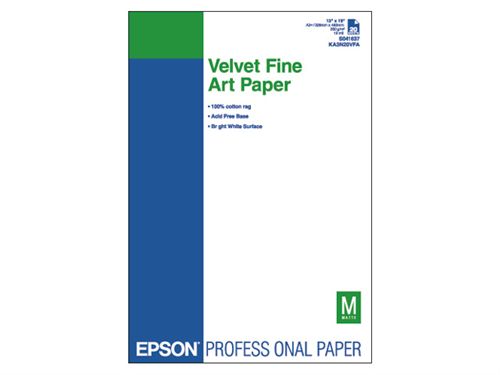 エプソン [KA3N20VFA] Velvet Fine Art Paper(A3ノビ/20枚)｜TT-Mall