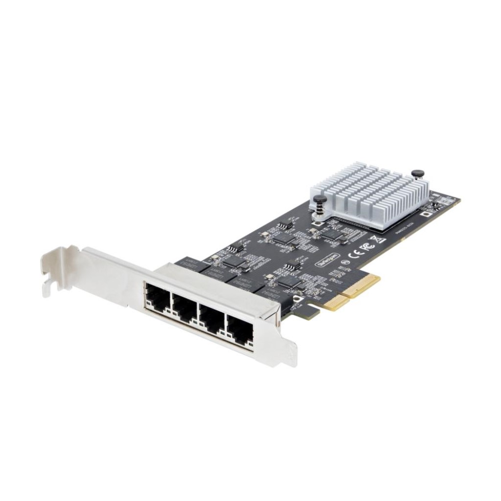 StarTech.com [PR42GI-NETWORK-CARD] ネットワークアダプターカード/PCI Express x4/4ポート/2.5G/マルチギガビットイーサネット/2.5GBASE-T & NBASE-T/ジャンボフレーム/各種OS対応/PC パソコン用 PCIe LANカード/RJ45拡張 インターフェース ボード NIC｜TT-Mall
