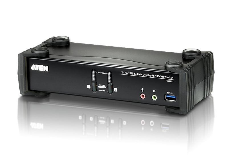 ATEN [CS1922/ATEN] USB 3.0こしき積み上げる DCI 4K相応う 2界面USB DisplayPort KVMP取り替えっこ