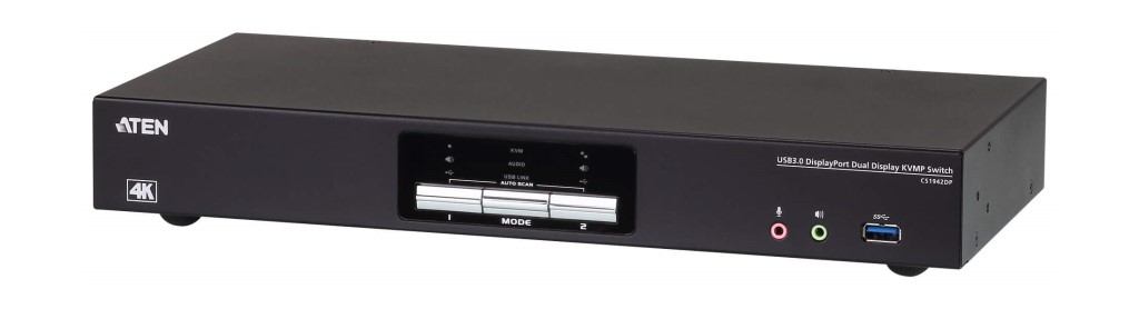 ATEN [CS1942DP/ATEN] 2界面USB3.0こしき積み上げる 4K相応う デュアルDisplayPort KVMP取り替えっこ