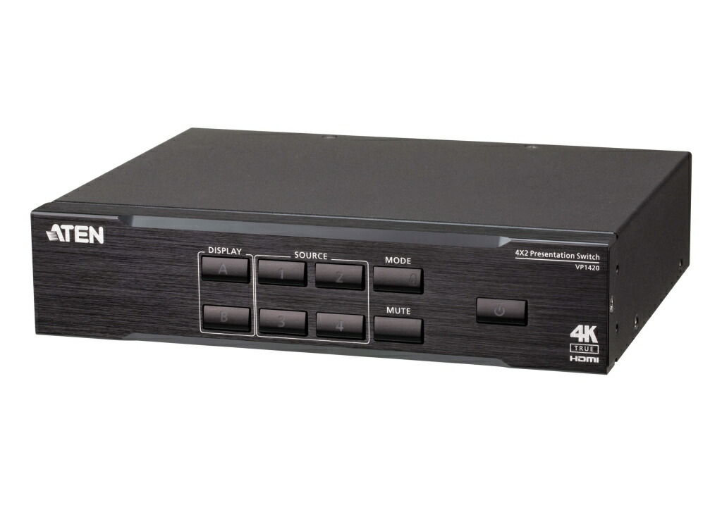 ATEN [VP1420/ATEN] 4インプット2最終生産物プレゼンマトリックススイッチャー(4K60p相応う)