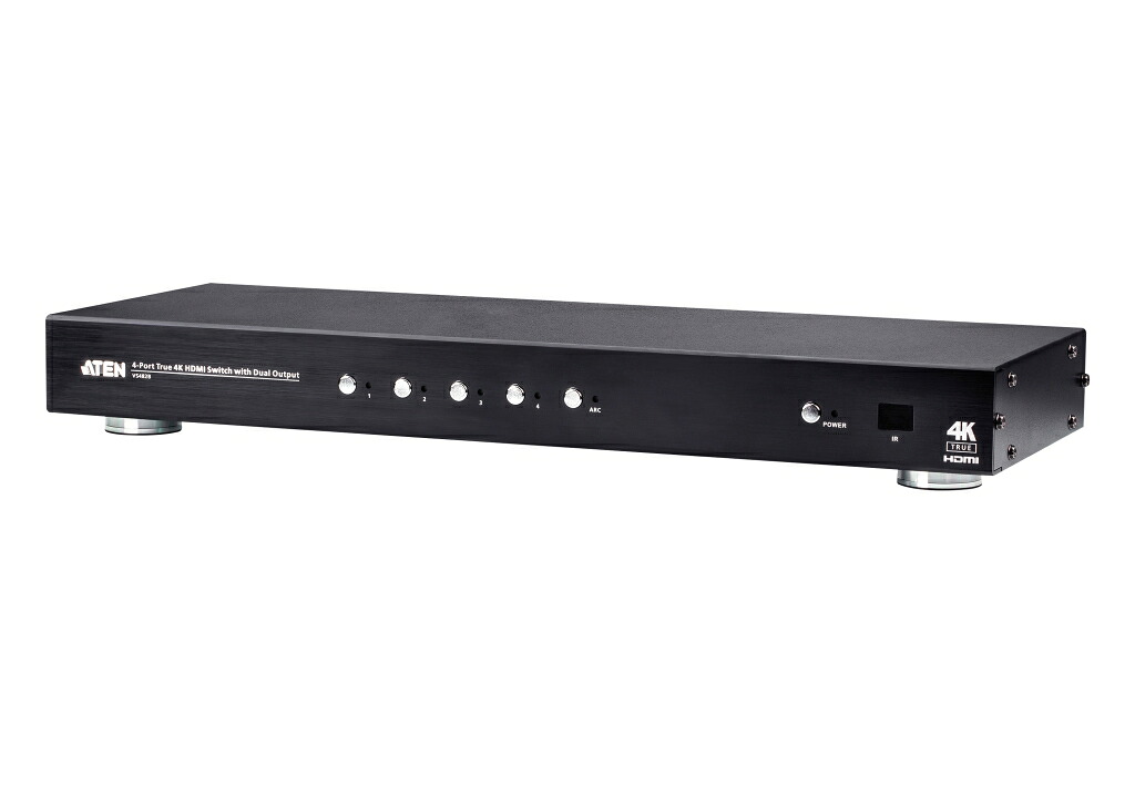 ATEN [VS482B/ATEN] 4インプットHDMIスイッチャー(デュアル最終生産物、4K60p相応う)