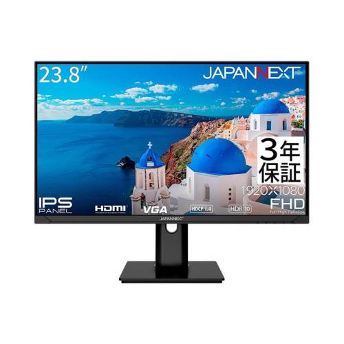 ジャパンネクスト [JN-I238FR-HSP] 23.8インチ 液晶ディスプレイ(1920x1080/IPS/HDMI/VGA/スピーカー/高さ調整/スイベル/ピボット/非光沢/3年保証)｜TT-Mall