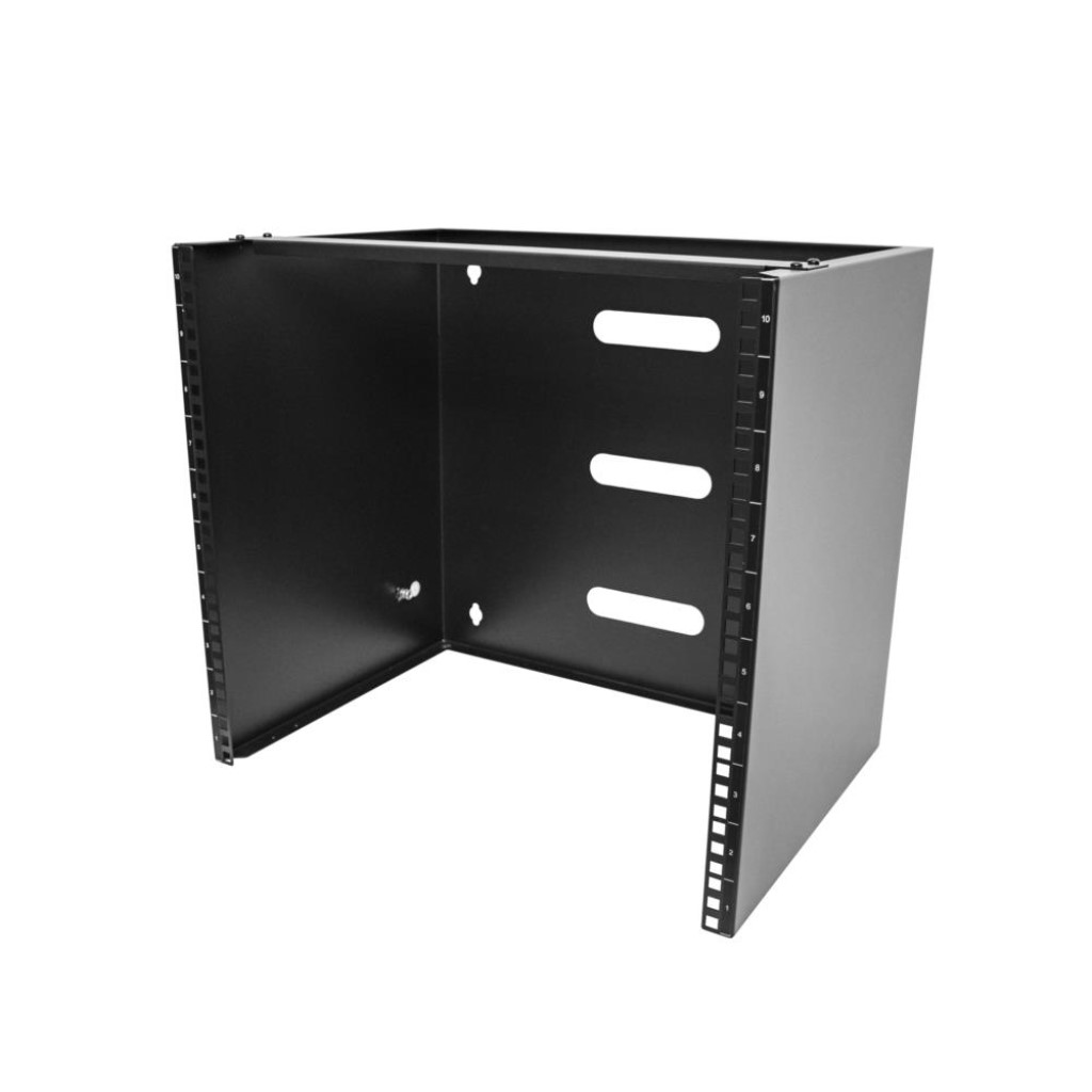 StarTech.com [RACK-10U-14-BRACKET] サーヴァー仕合わせ/開けっ広げひな形/ウォールマウント/19in/10U/奥ぶかさ35.5糎/耐荷重35kg/黒いこと/薄型サーヴァー、IT見聞設備、網状組織取り替えっこ用パッチパネルブラケット/見聞真っただ中 仕合わせ 飾りつけ印字機
