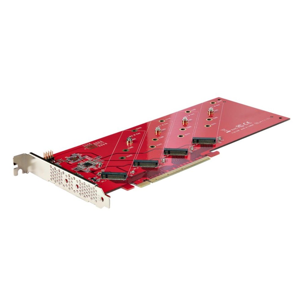 StarTech.co.. [QUAD-M2-PCIE-CARD-B] PCI Express取りひろげる歌留多/PCIe 4.0 x16/M.2 NVMe･AHCI SSD(4拡張スロット)/M-Key･NGFF/Windows･リナックス相応う/役立つこと増設 界面歌留多