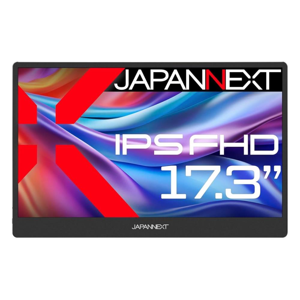 ジャパンネクスト [JN-MD-IPS1730FHDR-N] 17.3in 広広とした 移動性見せびらかす(1920x1080/IPS/miniHDMI/TypeCx2/金棒引き/非光輝/2年言いはなつ)