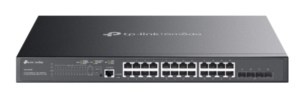 TP-Link [SG3428XMP] JetStream 24界面 ギガビット POE+ L2+ マネージスイッチ/4拡張スロット 10GE SFP+