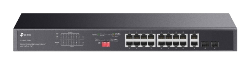 TP-Link [TL-SG1218MP] 18ポートギガビットラックマウント 取り替えっこ(PoE+ 16界面積み上げる)