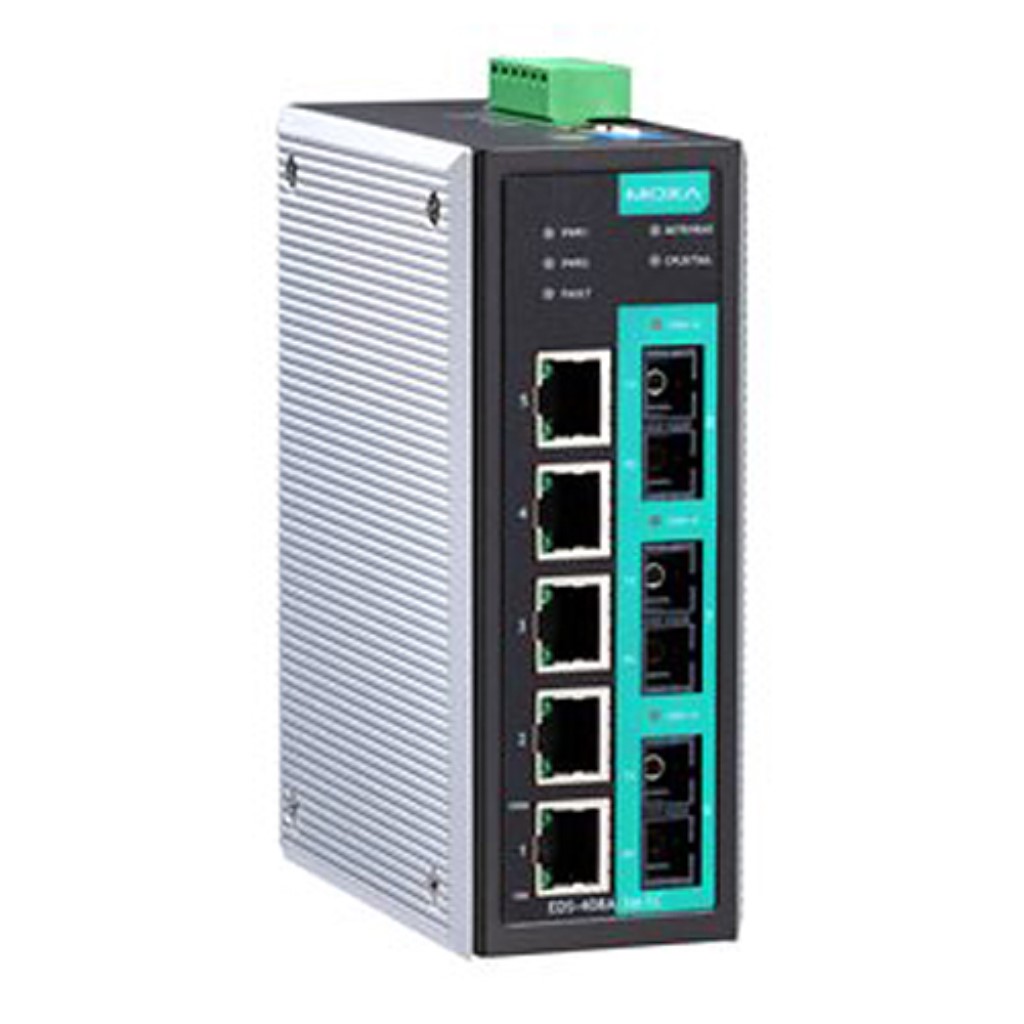MOXA [EDS-408A-1M2S-SC-T] 8界面(5xRJ45 1xマルチSC 2xシングルSC)マネージドスイッチ T模範例