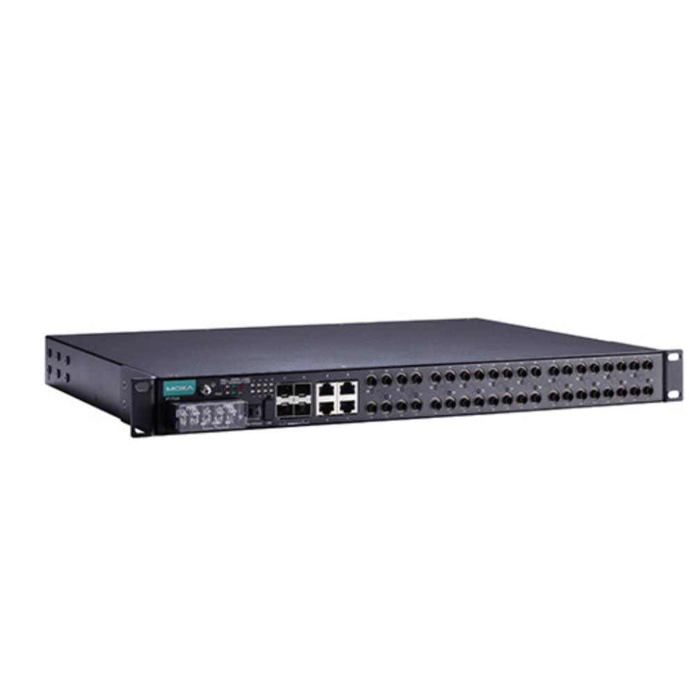 MOXA [PT-7528-8MSC-16TX-4GSFP-HV] IEC 61850-3公許マネージドラックマウントイーサネットスイッチ 8xマルチSC 1不成立ワット数
