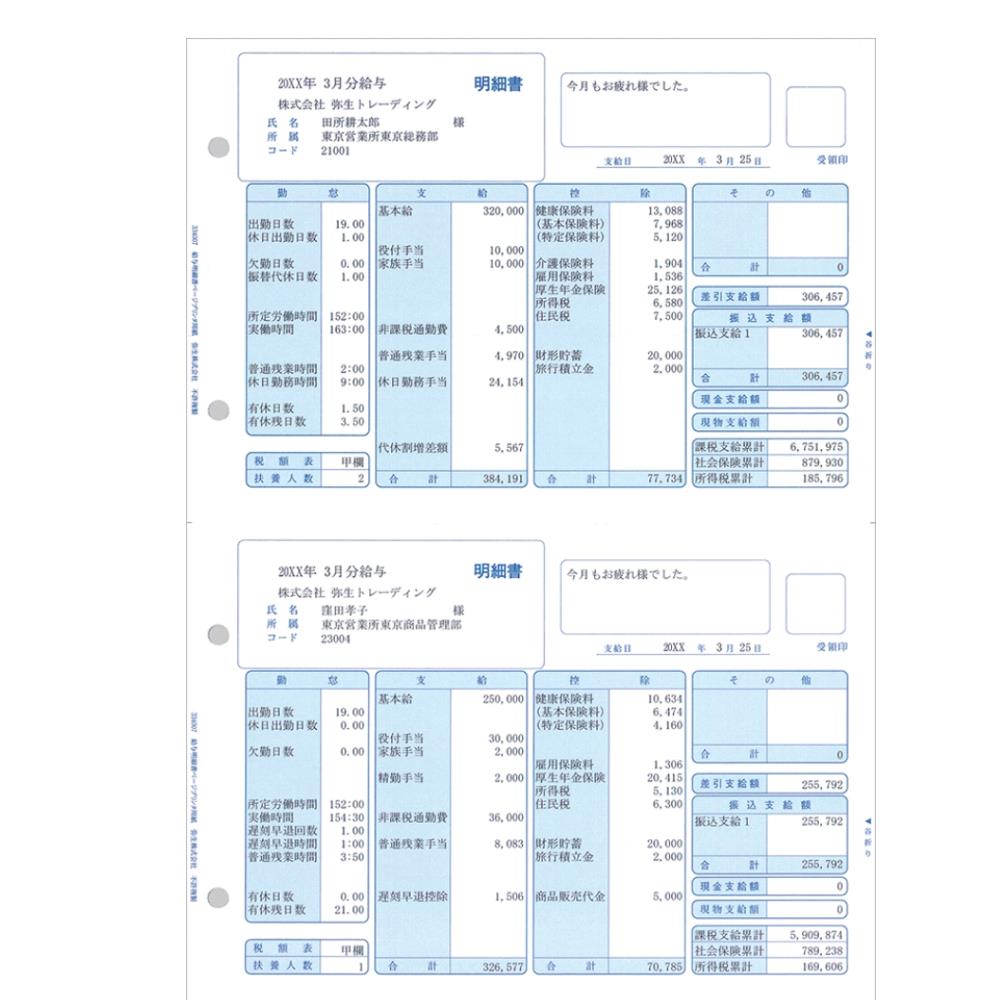 弥生 [334007] 334007 賃銭細細しい書ページプリンタ質問用紙