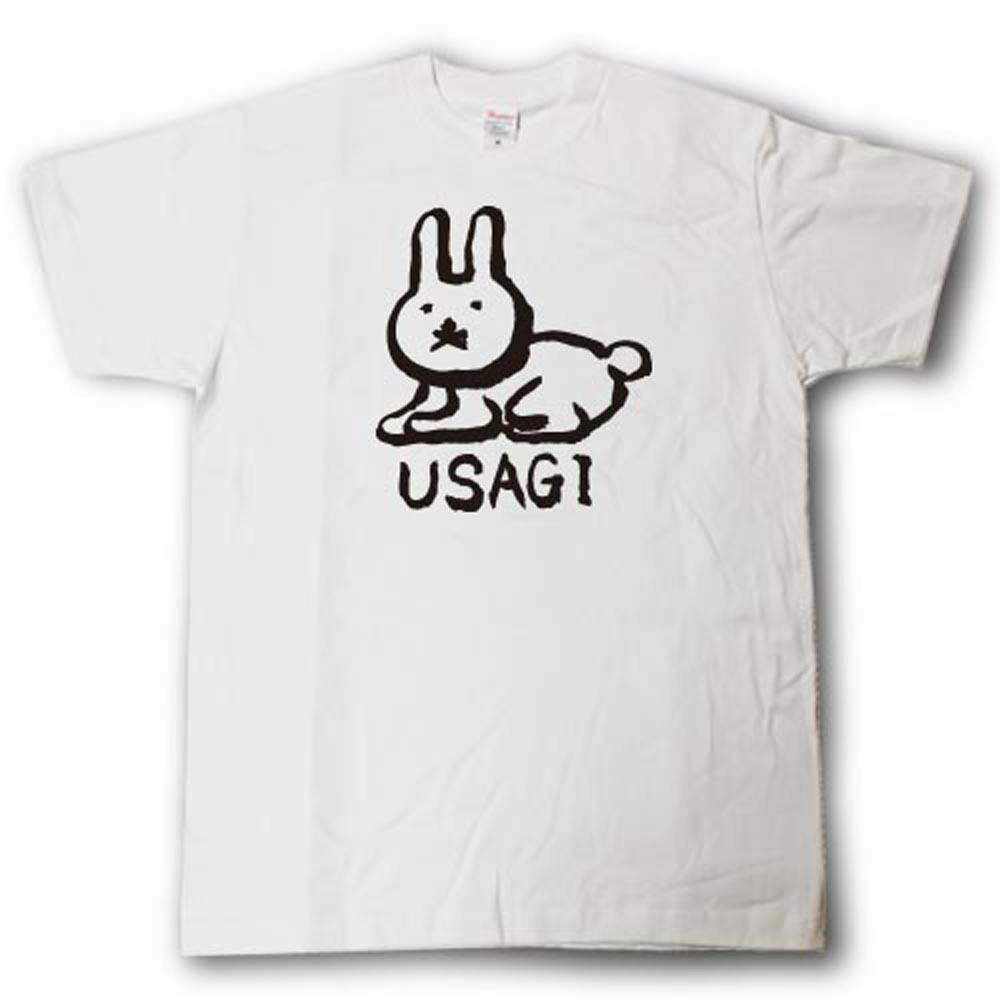 楽天市場 うさぎ 筆で書いた文字tシャツ Tシャツ魂 楽天市場店
