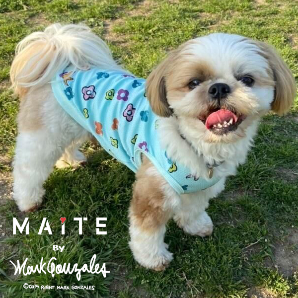 楽天市場 ドッグウェア タンクトップ おしゃれ ブランド Maite By Mark Gonzales マイト バイ マークゴンザレス 犬服 散歩着 かわいい 可愛い 抜け毛対策 汚れ防止 メッシュ 涼しい チワワ トイプードル フレンチブルドッグ 小型犬 ペットウェア ピンク サックス 21 秋