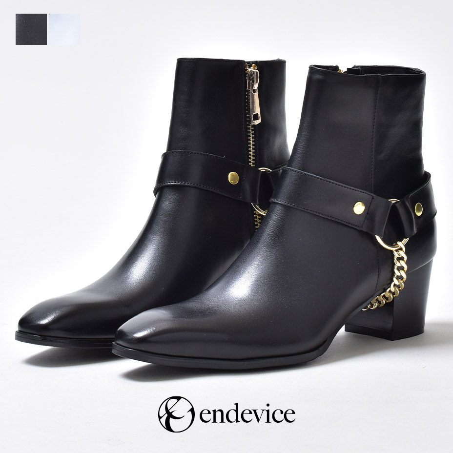 PUERHOMME リング サイドジップブーツ ブラック 黒　約24.5cm PUERHOMME リング サイドジップブーツ ブラック 黒 約24.5cm 靴