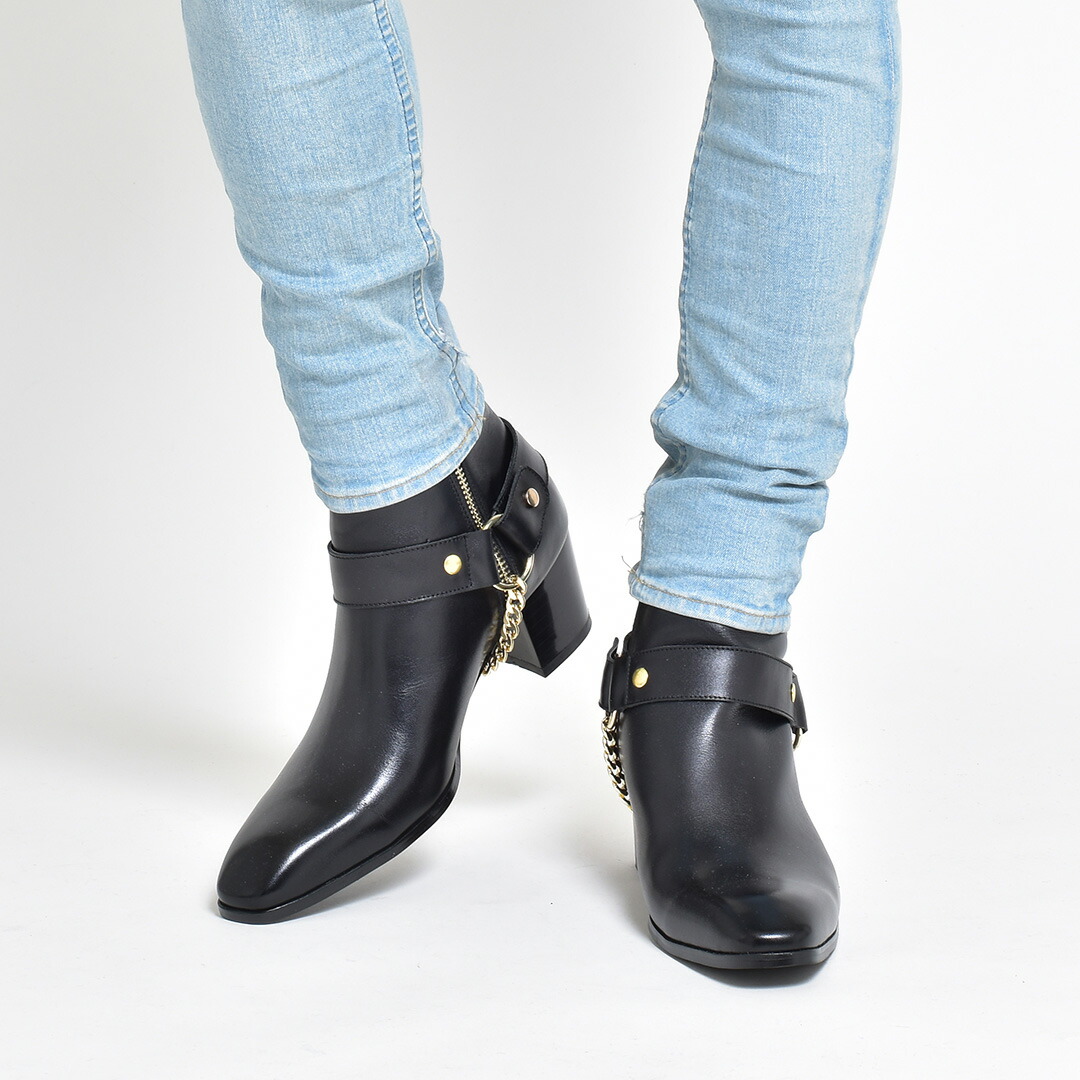 ブーツ メンズ ショートブーツ ドレスブーツ おしゃれ ジョッパーブーツ ヒールブーツ Endevice エンデヴァイス 革靴 皮靴 レザー リング ブーツ