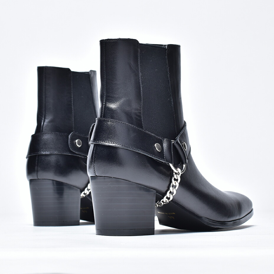 リングブーツ メンズ ブーツ ヒールブーツ ショートブーツ サイドゴアブーツ ジョッパーブーツ おしゃれ 革靴 皮靴 レザー ドレスブーツ Endevice エンデヴァイス チャンキーヒール 厚底 ブラック 黒 シューズ 靴 カジュアルシューズ 舞台 衣装 国産 日本製 21 春 夏 春