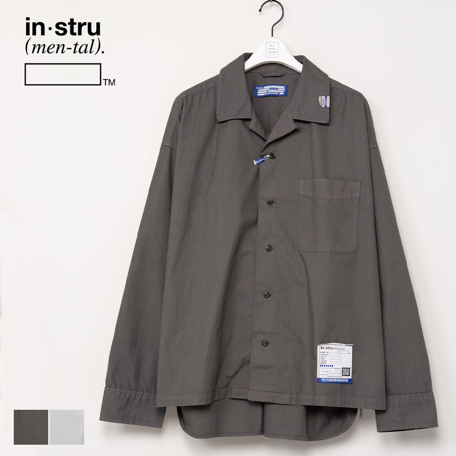 Oxford Long-sleeve Shirt オックスフォードロングスリーブシャツ I12SH011 オックスフォードシャツ メンズ レディース 長袖 オックスフォード シャツ カジュアルシャツ 白シャツ おしゃれ カジュアル ダークグレー ホワイト 白