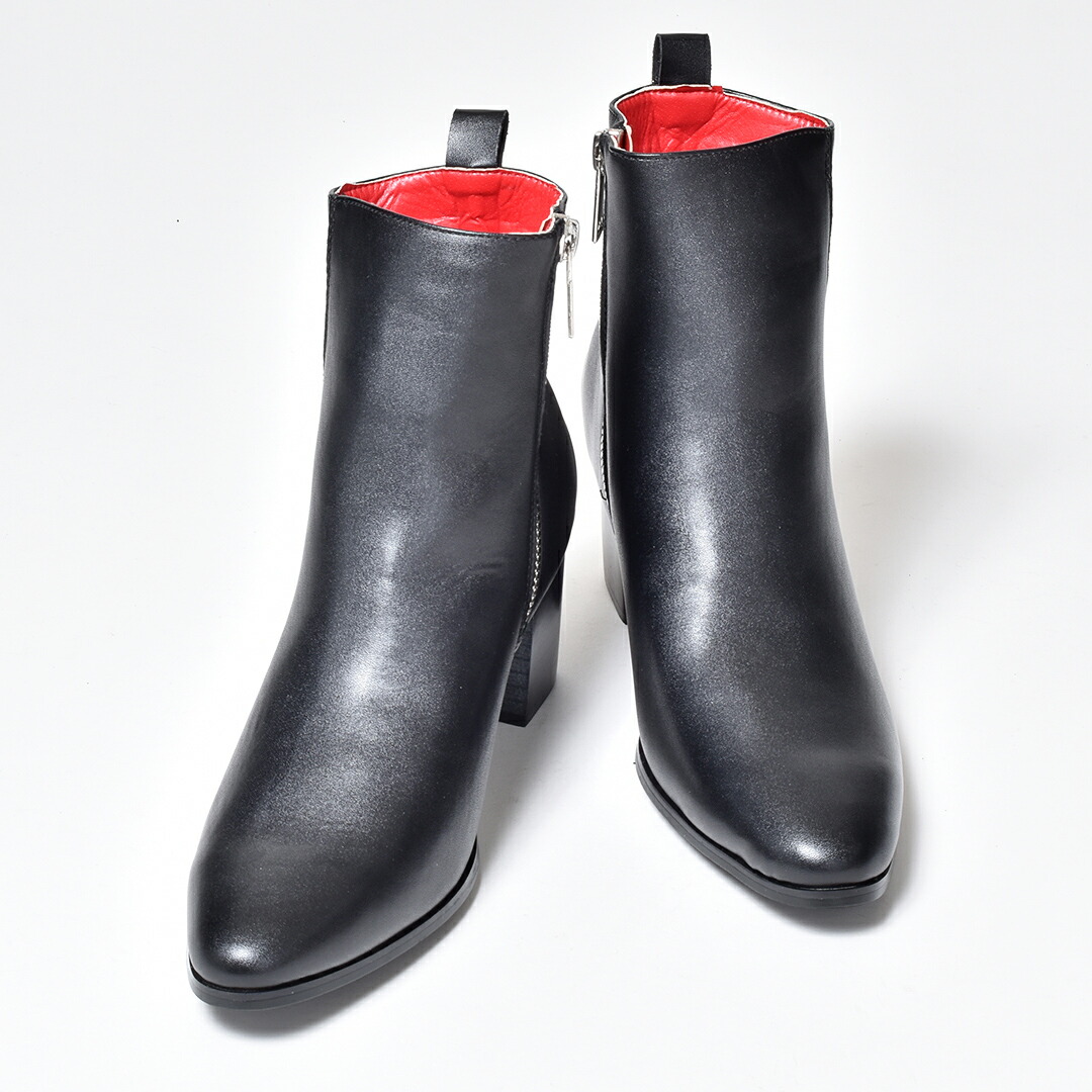 ブーツ メンズ ヒールブーツ カジュアルシューズ サイドジップ Endevice エンデバイス エンデヴァイス ブラック 黒 紳士靴 くつ 男性用 舞台 衣装 ホスト メンズシューズ 21 春 夏 春夏 Devils Bsp Fr