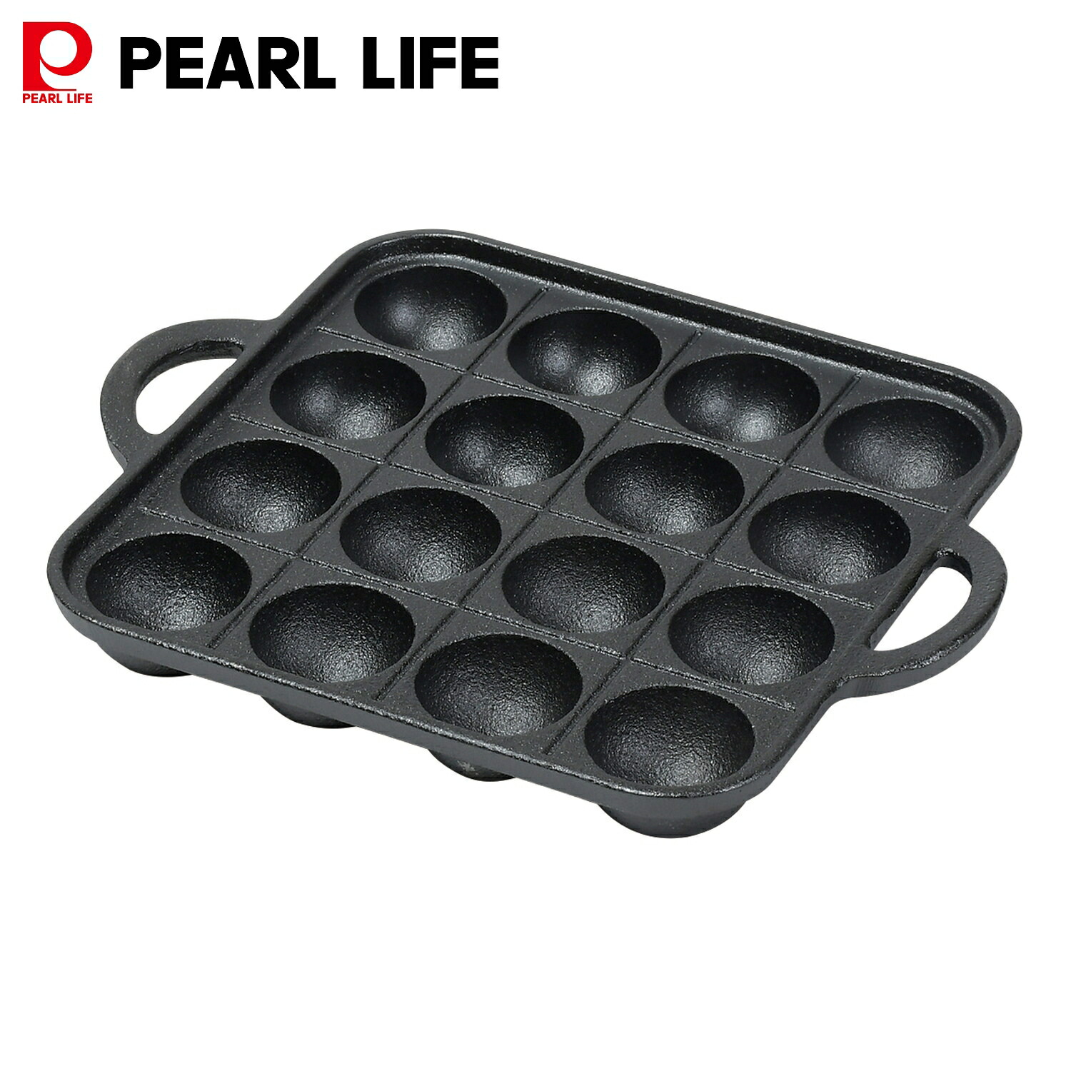 楽天市場】パール金属公式 たこ焼き プレート 16穴 鉄鋳物製 幅24.5